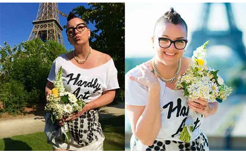 Cô Desiree Longabaughm, 42 tuổi, đã tự cưới chính mình. Cô Desiree Longabaughm, 42 tuổi, đã tự cưới chính mình.