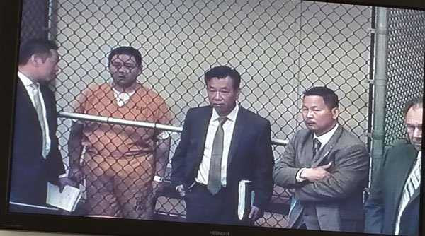 Minh Béo tại toà. 