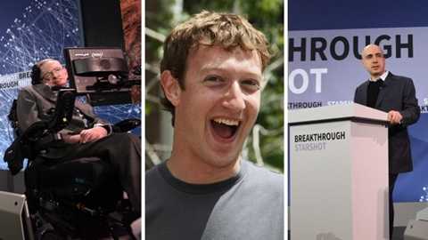 Khám phá vũ trụ với tàu siêu nhỏ. Mark Zuckerberg và Stephen Hawking được cho là đang trong quá trình nghiên cứu và phát triển một phi thuyền với kích thước vô cùng nhỏ nhưng có thể truyền tin, phát tín hiệu về trái đất. Tất nhiên với kích thước nhỏ, phi thuyền này có thể bay với vận tộc cực lớn, giảm thời gian di chuyển và có thể đến được những thiên hà xa xôi hơn