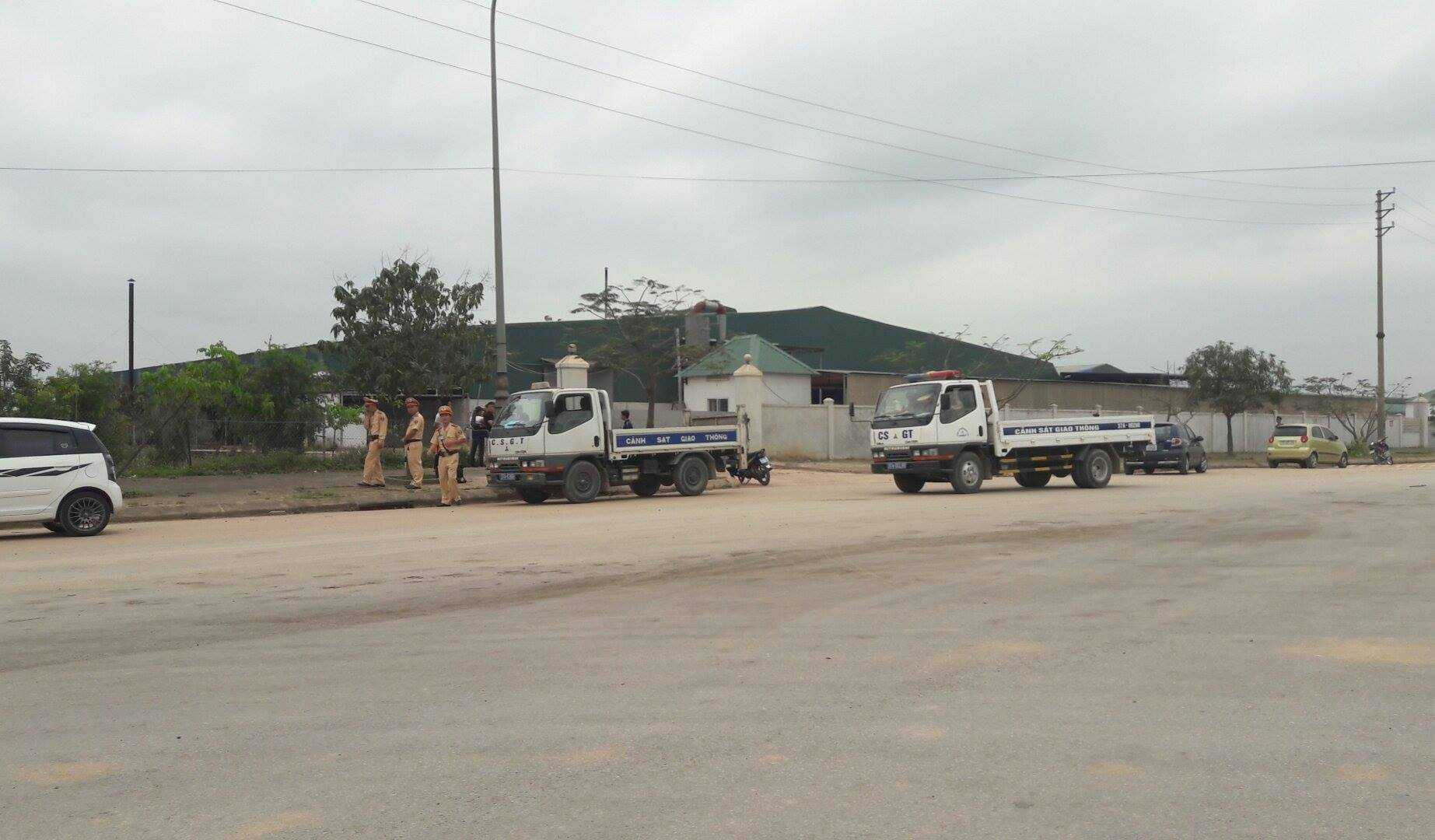 Công an tiếp cận hiện trường vụ nổ