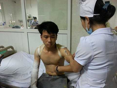 Anh Nhân điều trị tại bệnh viện