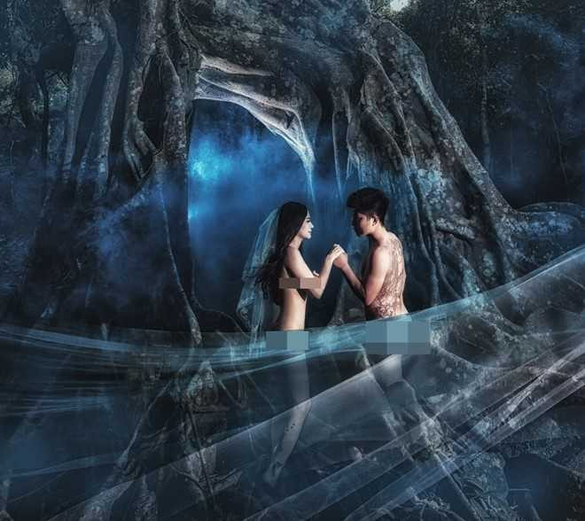 Gia đình ủng hộ hai bạn trẻ thực hiện bộ hình này. Ảnh: NVCC.