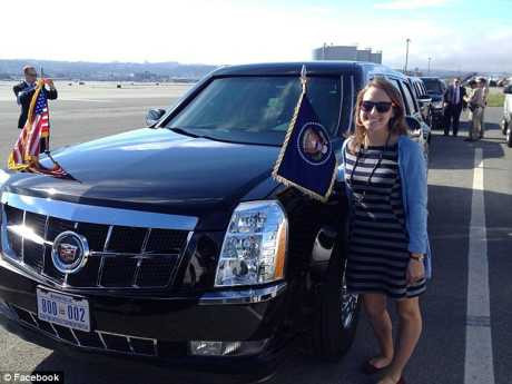 Tyson tham gia đoàn hộ tống Tổng thống Obama năm 2014 khi chỉ mới là cô sinh viên 24 tuổi.