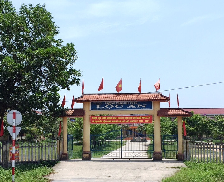 Trường THCS Lộc An - Nơi xảy ra sự việc.