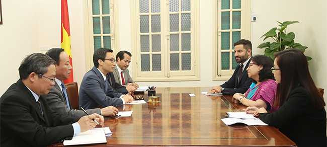 Chiều 5/4, Phó Thủ tướng Vũ Đức Đam đã tiếp bà Jagjit Pavadia, Phó Chủ tịch Ủy ban Kiểm soát ma túy quốc tế của Liên hợp quốc.