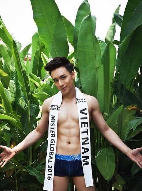 Thí sinh Vĩnh Cường tại cuộc thi Mister Global 2016.