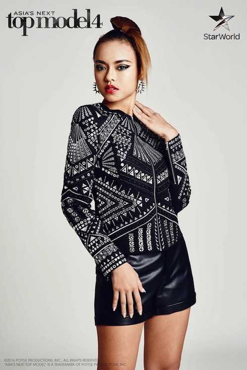 Người mẫu Quỳnh Mai tại cuộc thi Siêu mẫu châu Á.