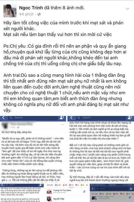 Chia sẻ gây bão của Ngọc Trinh