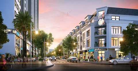 Ảnh phối cảnh shophouse Arcadia