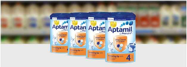 Sữa Aptamil Anh và Đức cung cấp đầy đủ dưỡng chất cho trẻ phát triển hoàn thiện