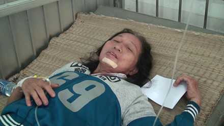 Nạn nhân thoát chết đang điều trị tại bệnh viện