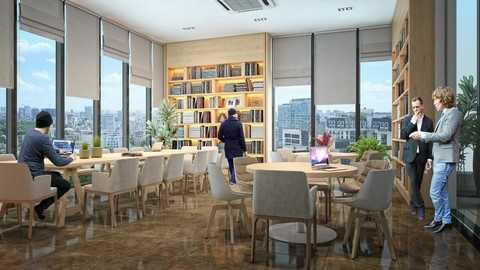 Phòng đọc sách, thưởng trà Phòng đọc sách, thưởng trà