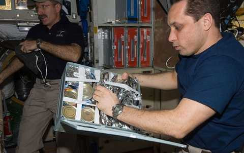 Phi hành gia người Nga Anton Shkaplerov ở Trạm không gian quốc tế năm 2012.