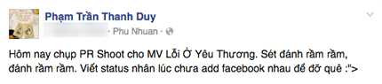 Trước đó Thanh Duy đã từng chia sẻ về việc gặp tiếng sét ái tình, phải chăng là với cô gái này?