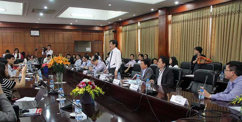 Đại học Bách khoa Hà Nội công bố thông tin về đề án tuyển sinh theo nhóm trường (Ảnh: Phạm Thịnh)