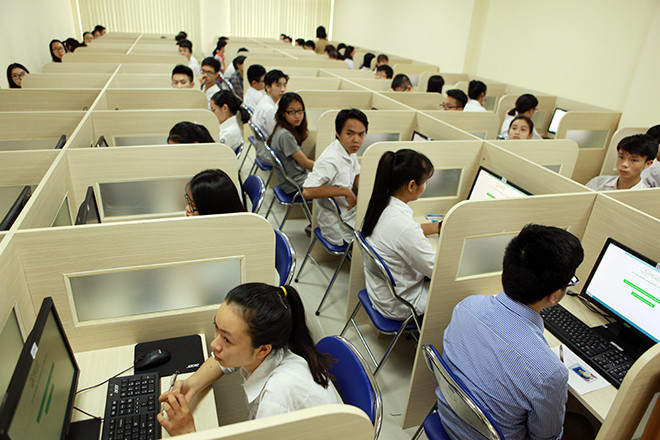 Thí sinh dự thi vào Đại học Quốc gia Hà Nội