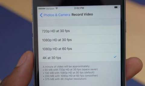 1 phút quay thường là 60Mb trong khi quay 4K là 375Mb, bạn hiểu vì sao bộ nhớ nhanh đầy rồi chứ?