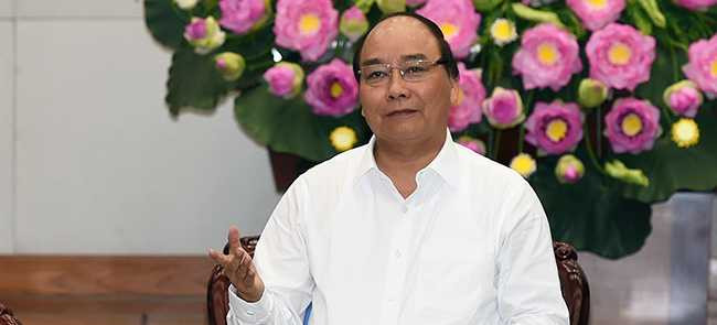 Thủ tướng Nguyễn Xuân Phúc yêu cầu huy động, đa dạng hóa nguồn lực ứng phó với BĐKH. Ảnh: VGP/Quang Hiếu
