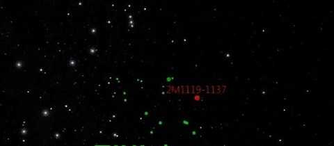 Hành tinh mới được đặt tên là 2MASS J1119-1137. Ảnh Dailymail