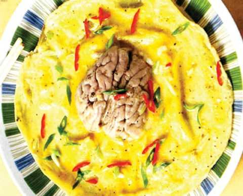 Trứng ăn kèm với óc lợn có thể gây tử vong Trứng ăn kèm với óc lợn có thể gây tử vong