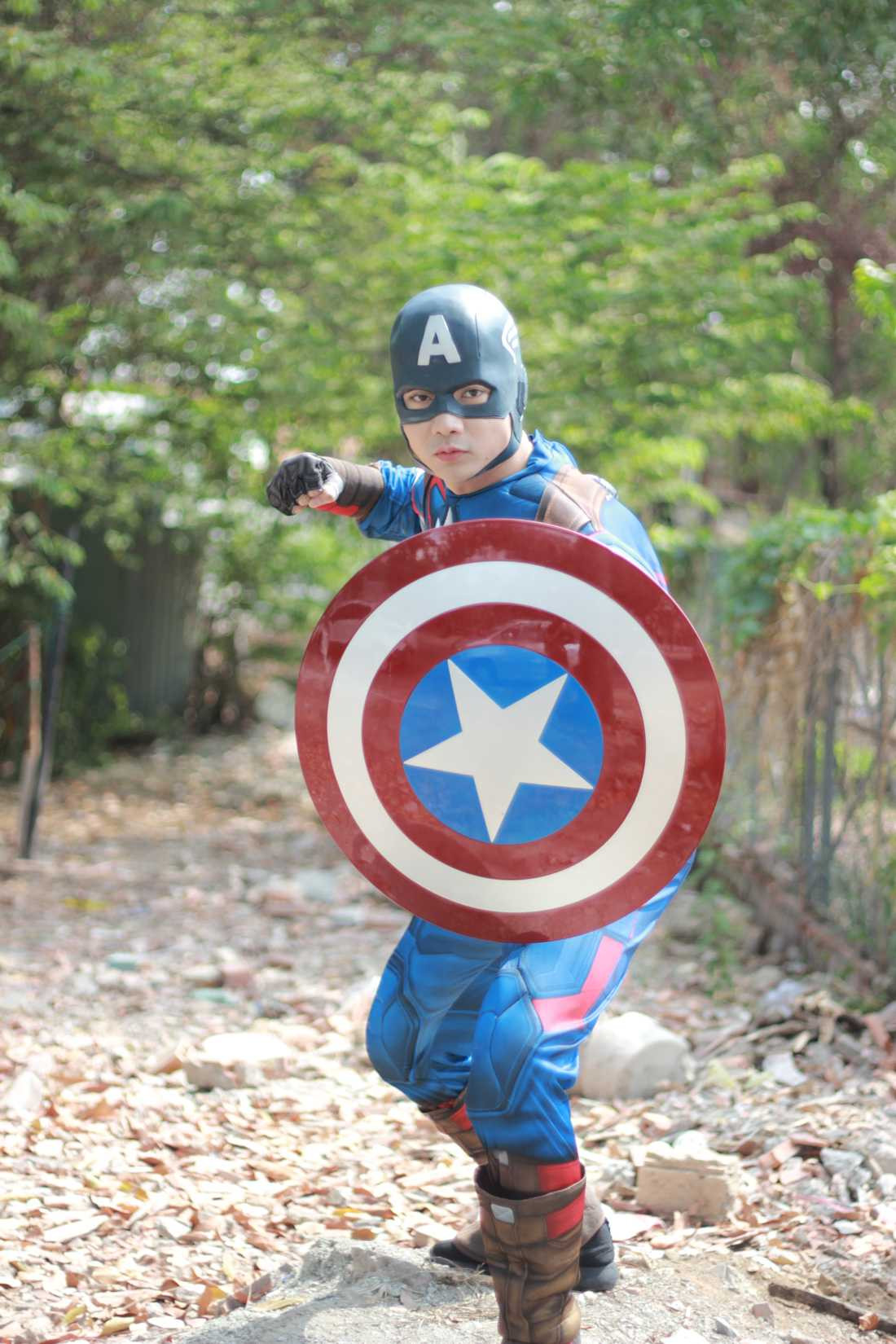Tim hóa siêu anh hùng Captain America để giúp con trai thực hiện ước mơ