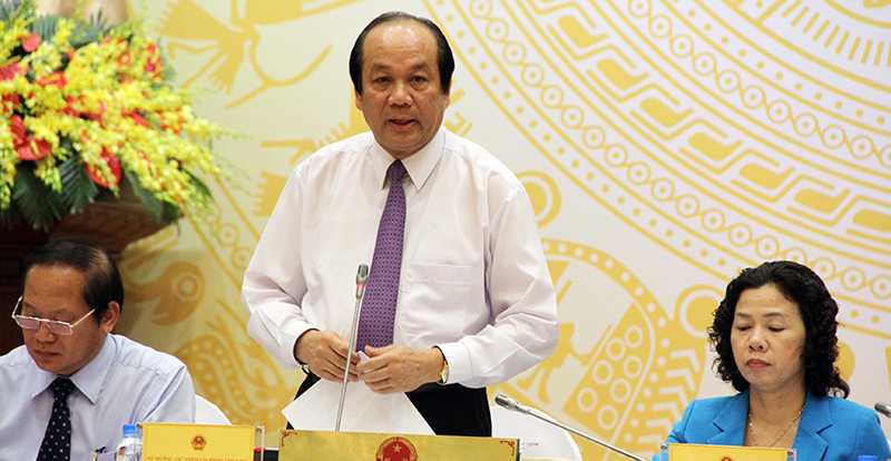 Bộ trưởng, Chủ nhiệm Văn phòng Chính phủ Mai Tiến Dũng (Ảnh: Phạm Thịnh)