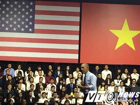 Tổng thống Obama trong buổi nói chuyện