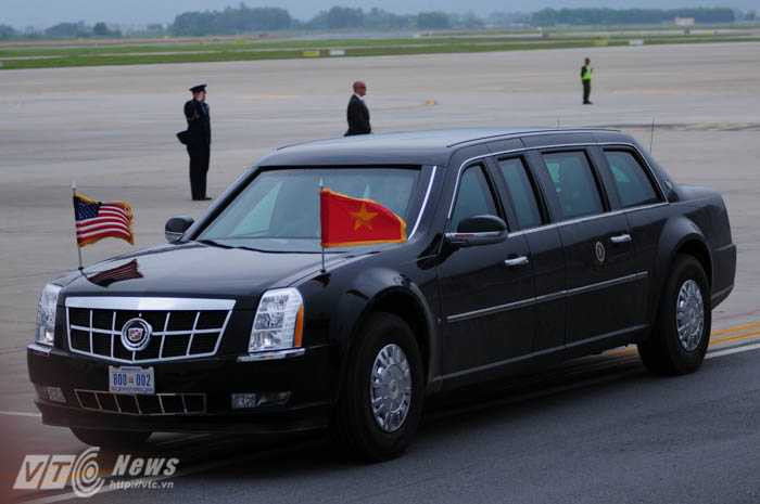 Cận cảnh The Beast của Tổng thống Mỹ - Ảnh: Tùng Đinh