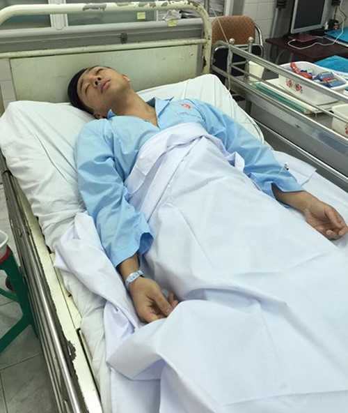 Hình ảnh Trấn Thành nhập viện vừa được đăng tải trên trang cá nhân của anh Ảnh: FBNV