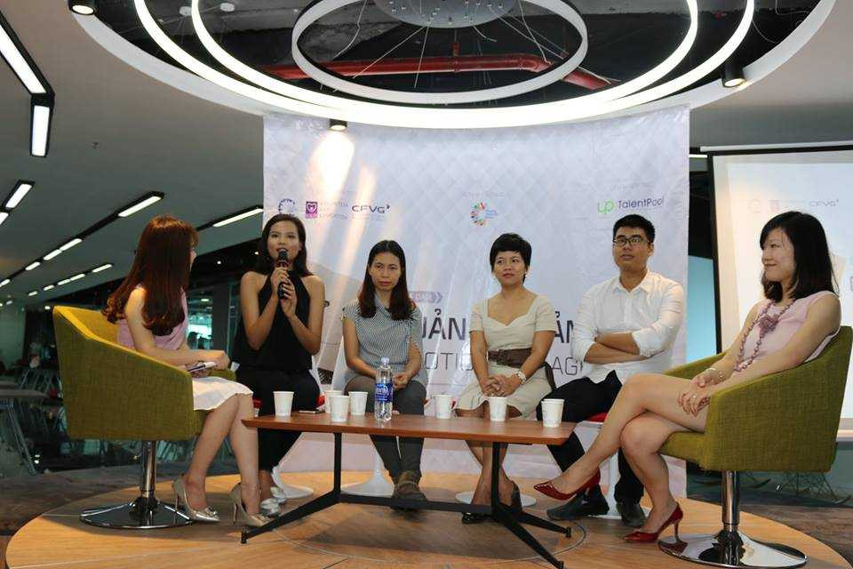 Phần tọa đàm có thêm sự góp mặt của Tiêu Ngọc Linh- Á quân Vietnam’s Next top Model