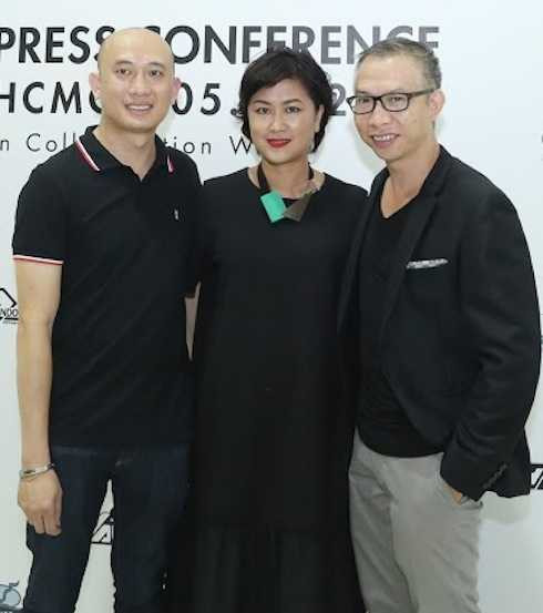 Giám đốc marketing Thái Bá Dũng, giám đốc sáng tạo Hương Color, nhiếp ảnh gia Phạm Hoài Nam.