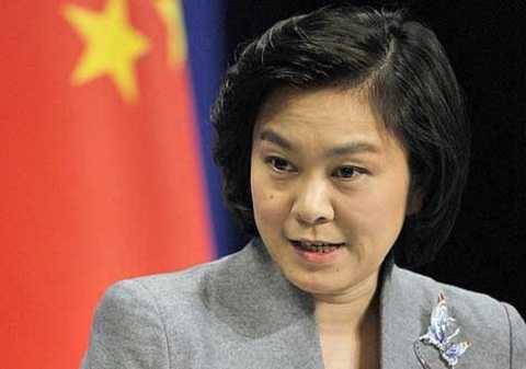 Người phát ngôn Bộ Ngoại giao Trung Quốc Hoa Xuân Oánh. Ảnh: China Daily