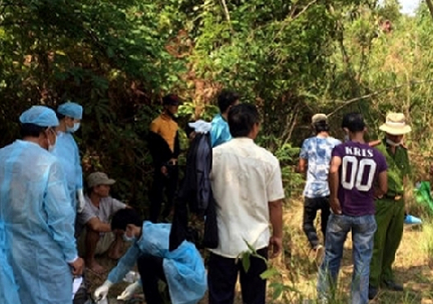 Hiện trường nơi phát hiện thi thể ông Lắm Hiện trường nơi phát hiện thi thể ông Lắm