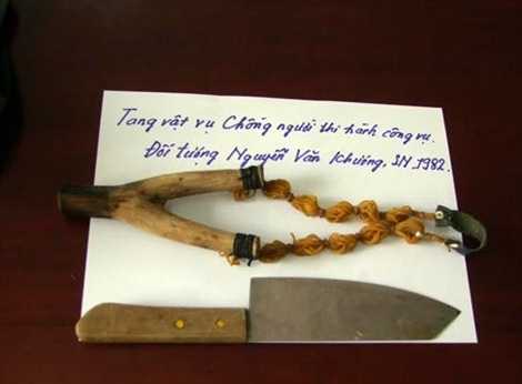 Tang vật gây án.