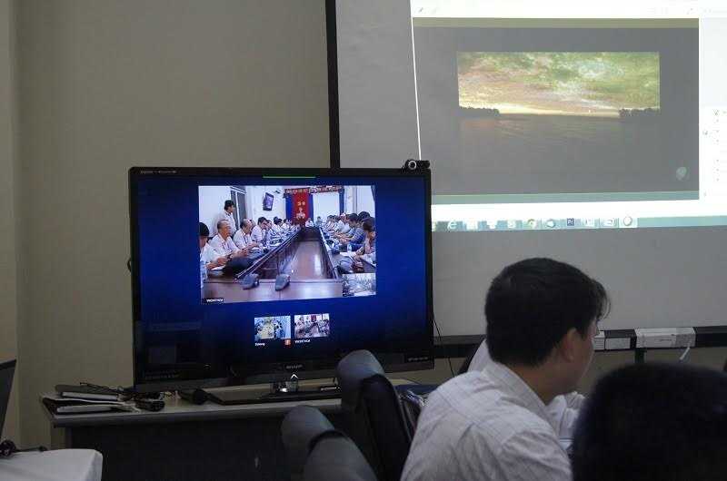 Các đơn vị tại Đà Nẵng, TPHCM tham gia diễn tập qua hội nghị truyền hình