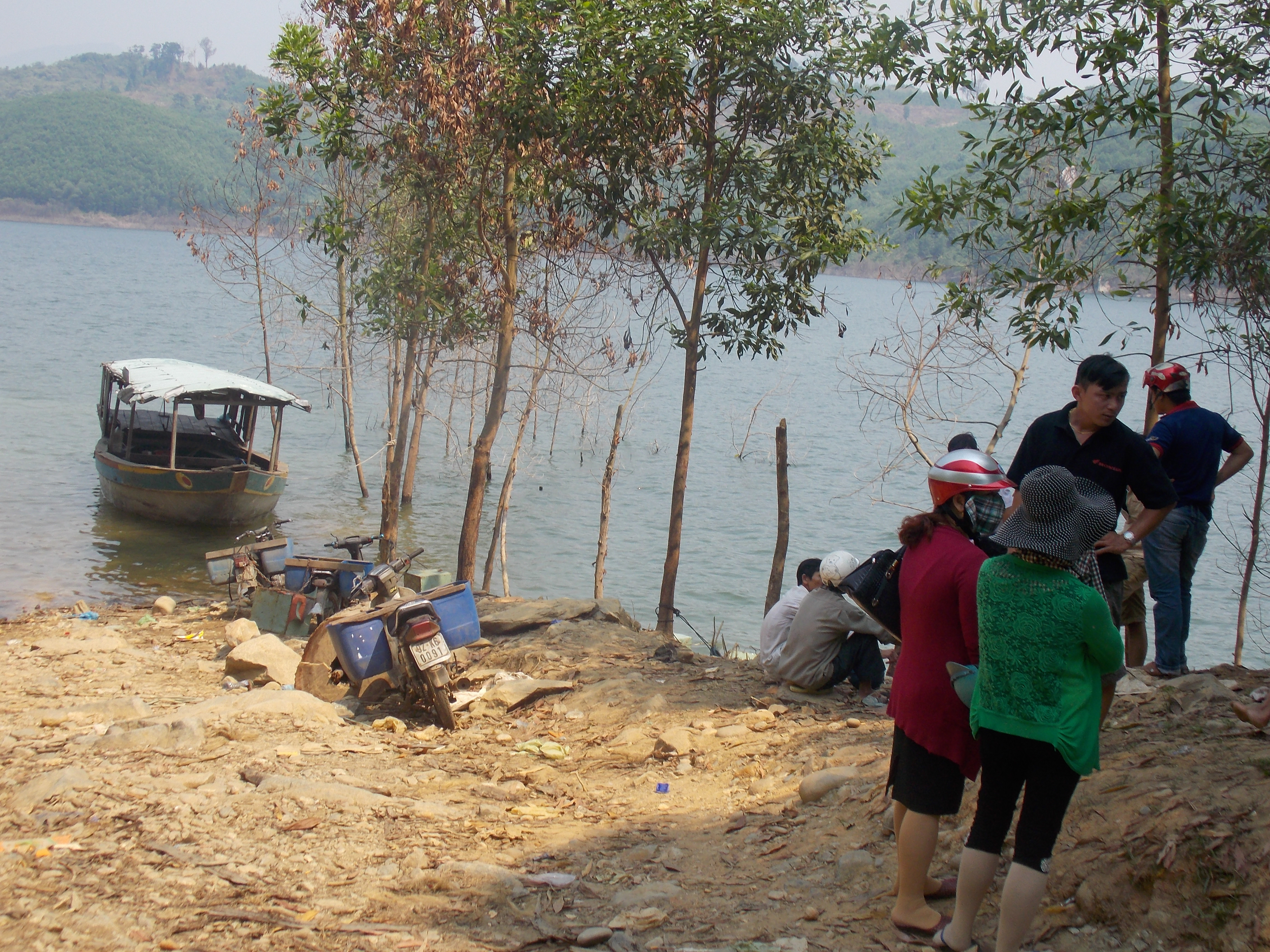 Hồ thủy điện Sông Tranh nơi xảy ra sự việc.