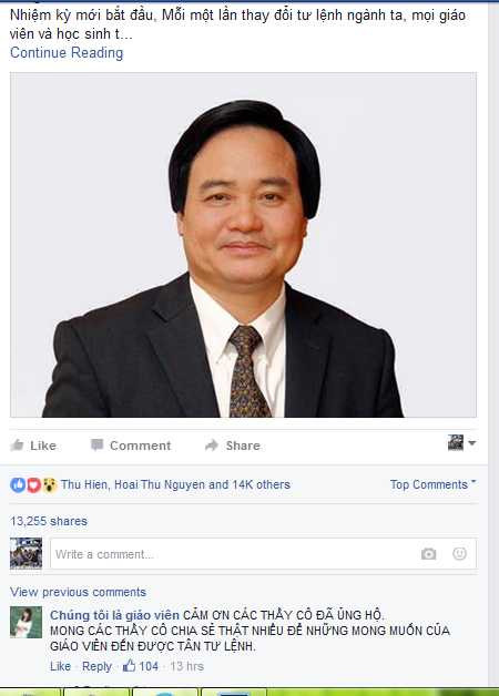 Kiến nghị trên diễn đàn nhận được hơn 14.000 lượt thích và chia sẻ