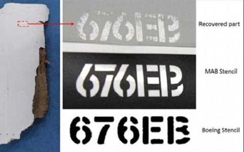 Mảnh vỡ thứ 2 được tìm thấy ở Mozampique. Ảnh Daily Mail Mảnh vỡ thứ 2 được tìm thấy ở Mozampique. Ảnh Daily Mail