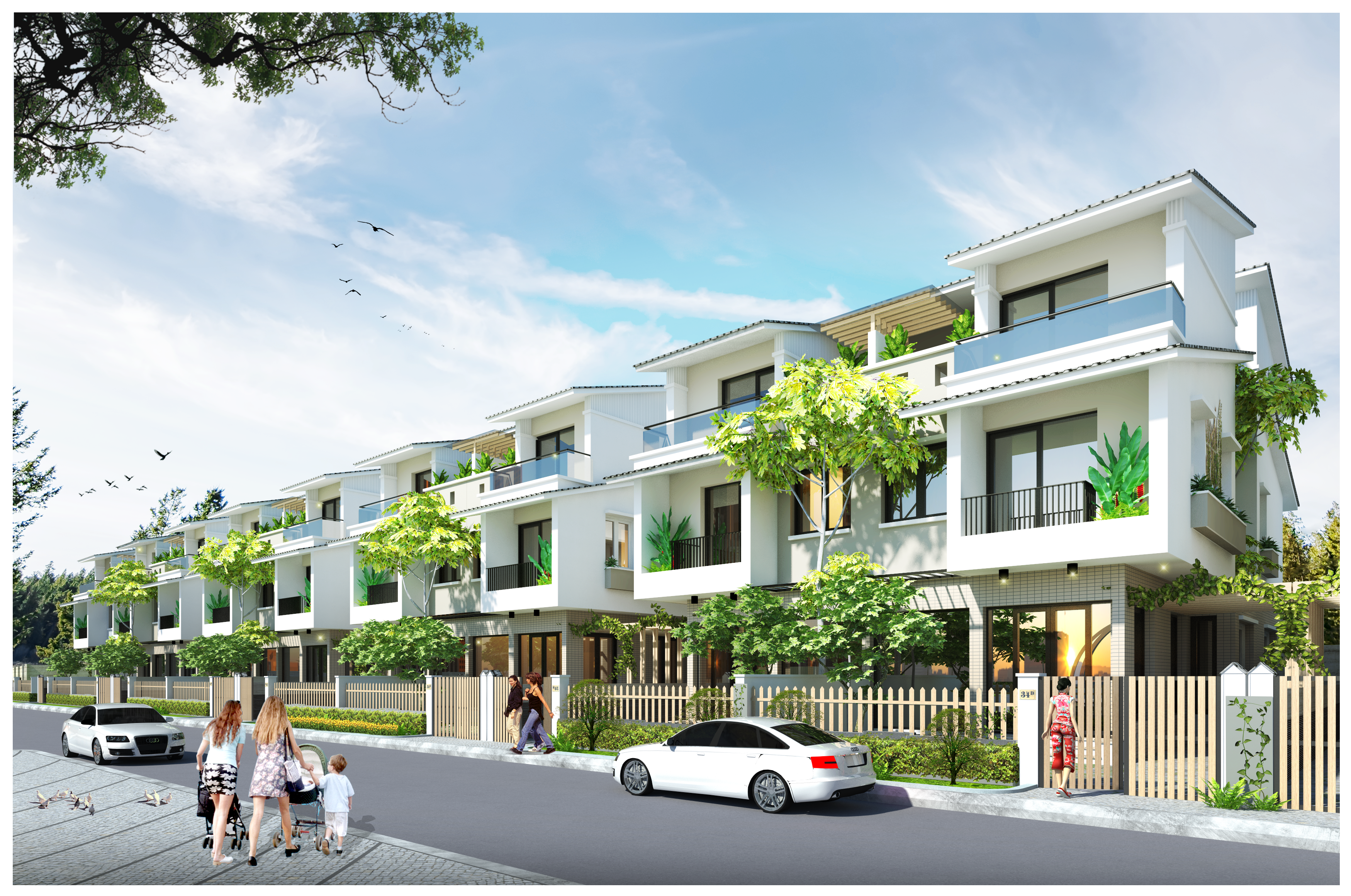 Tỷ lệ đất ở so với tổng diện tích quy hoạch của Mon City vẫn chiếm rất thấp, với 42.3%, toàn bộ phần diện tích còn lại được dùng cho giao thông và các công trình công cộng. 