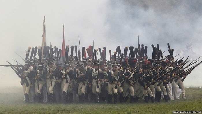 Các nghệ sĩ chuẩn bị cho lễ kỉ niệm 200 năm Trận Borodino tại thủ đô Matxcơva, Nga