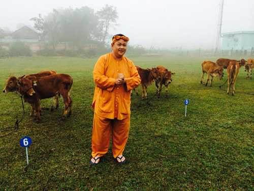 Minh Béo dẫn chương trình "Lục lạc vàng".