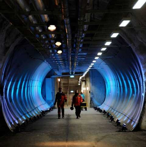 Nhiệt độ bên trong căn hầm luôn được duy trì ở mức -18°C. Nhiệt độ bên trong căn hầm luôn được duy trì ở mức -18°C.