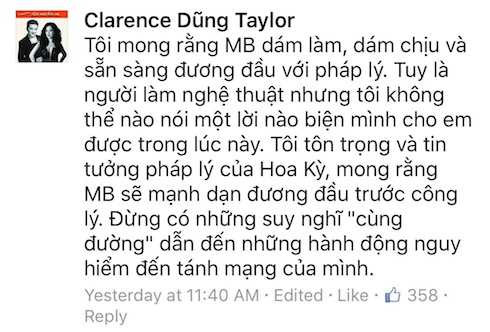 Dũng Taylor - chồng Thu Phương ngầm khẳng định tin đồn Minh Béo quyên sinh là có thật.