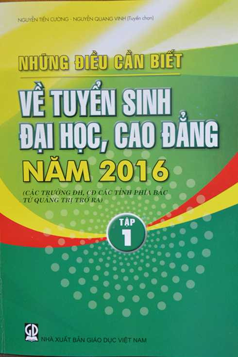 Những điều cần biết về tuyển sinh đại học, cao đẳng năm 2016 của các trường thuộc các tỉnh phía Bắc (từ tỉnh Quảng Trị trở ra)