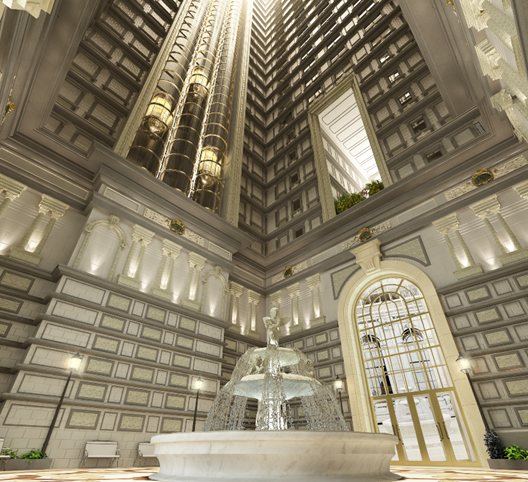 Hệ thống nhạc nước rộn ràng đón khách