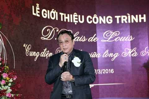 Chủ tịch – Tổng Giám đốc Tập đoàn Tân Hoàng Minh chia sẻ thông tin về dự án với các đối tác, khách mời, báo chí