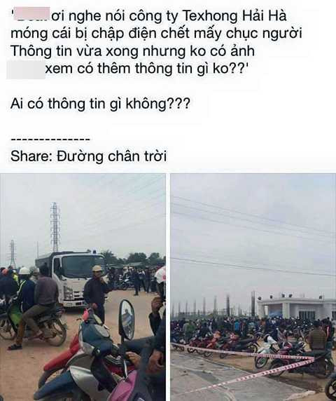 Thông tin thất thiệt và hình ảnh vụ việc lan truyền trên mạng gây xôn xao dư luận