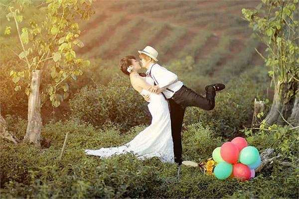 Khoảnh khắc ngọt ngào của tình yêu. 