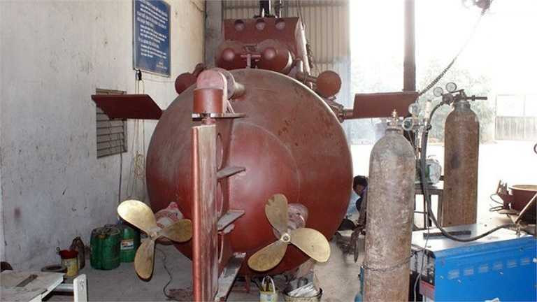 Chân vịt của tàu ngầm Trường Sa. 