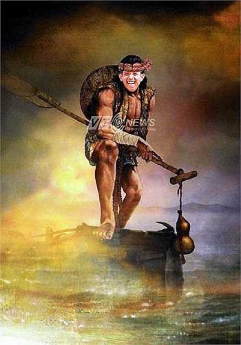 Hậu vệ cánh phải Lê Văn Sơn và nhân vật Thiên Tội Tinh - Nguyễn Tiểu Ngũ.